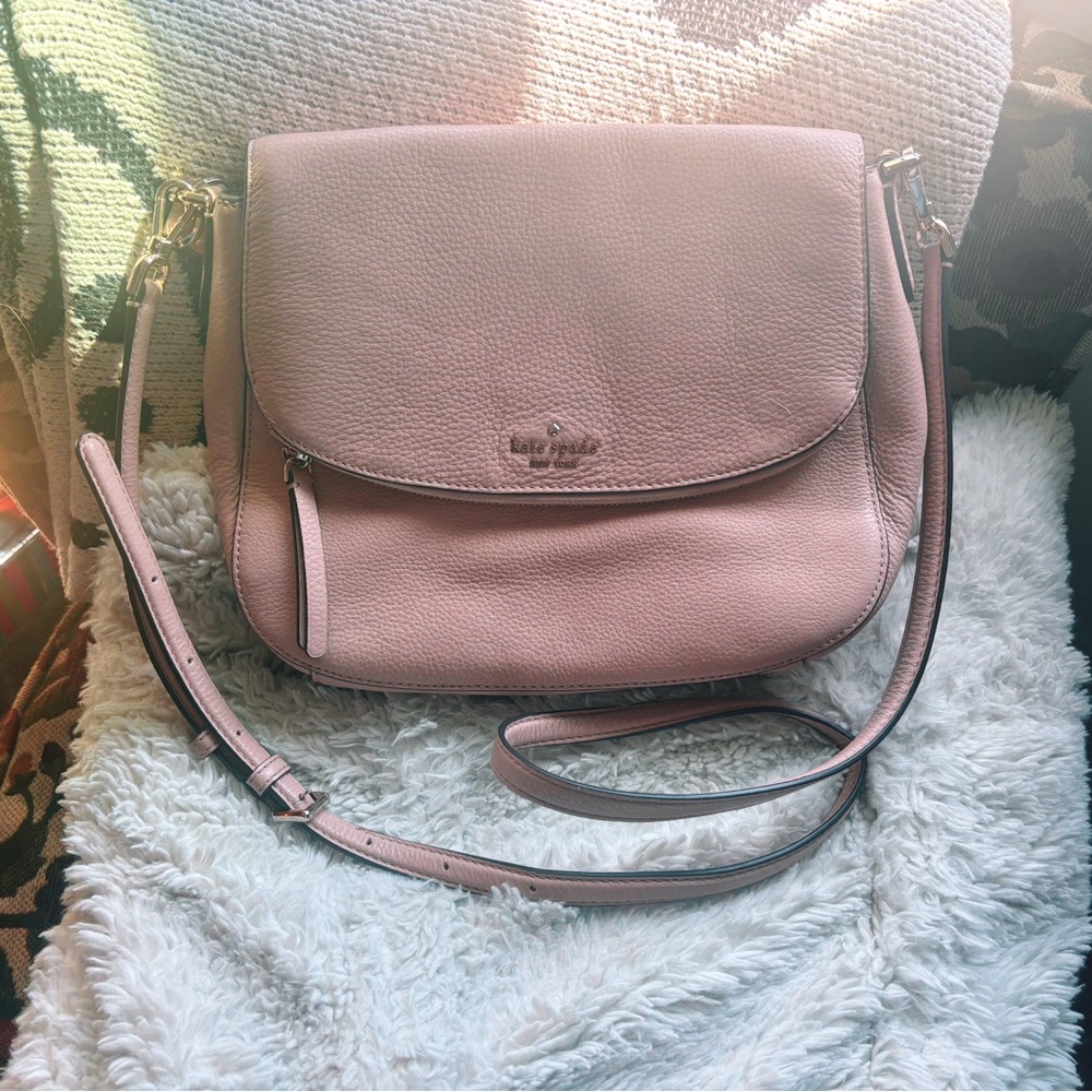 Kate Spade Pink Leather Crossbody Bag